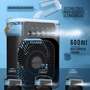 Mini Ventilador e Umidificador de Mesa Portátil Led