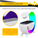 Luminária Multifuncional Carregador por Indução e Alto Falante