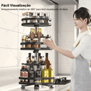 Organizador De Condimentos e Porta Temperos Rotativo