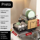 Escorredor Dobrável 2 Andares C/ Drenagem